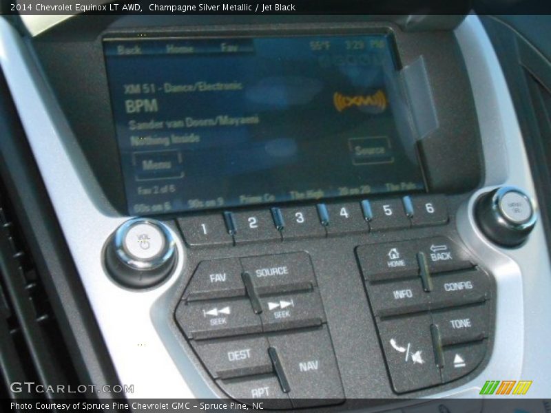 Champagne Silver Metallic / Jet Black 2014 Chevrolet Equinox LT AWD