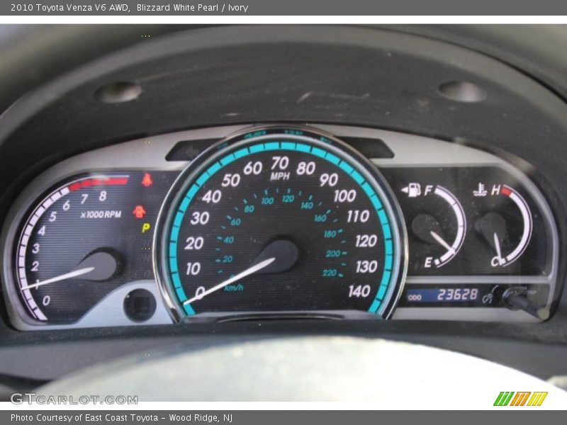 Blizzard White Pearl / Ivory 2010 Toyota Venza V6 AWD