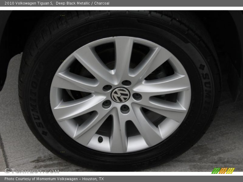 Deep Black Metallic / Charcoal 2010 Volkswagen Tiguan S