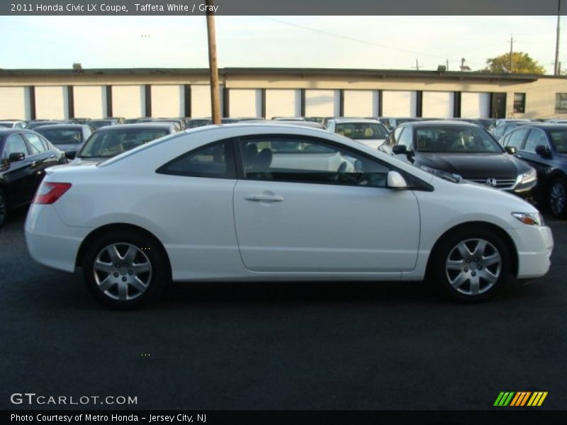 Taffeta White / Gray 2011 Honda Civic LX Coupe