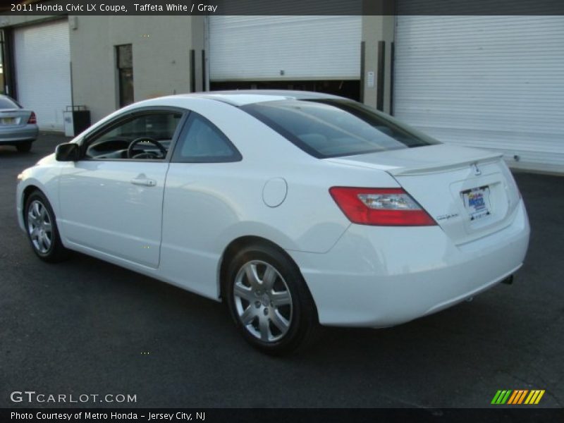 Taffeta White / Gray 2011 Honda Civic LX Coupe