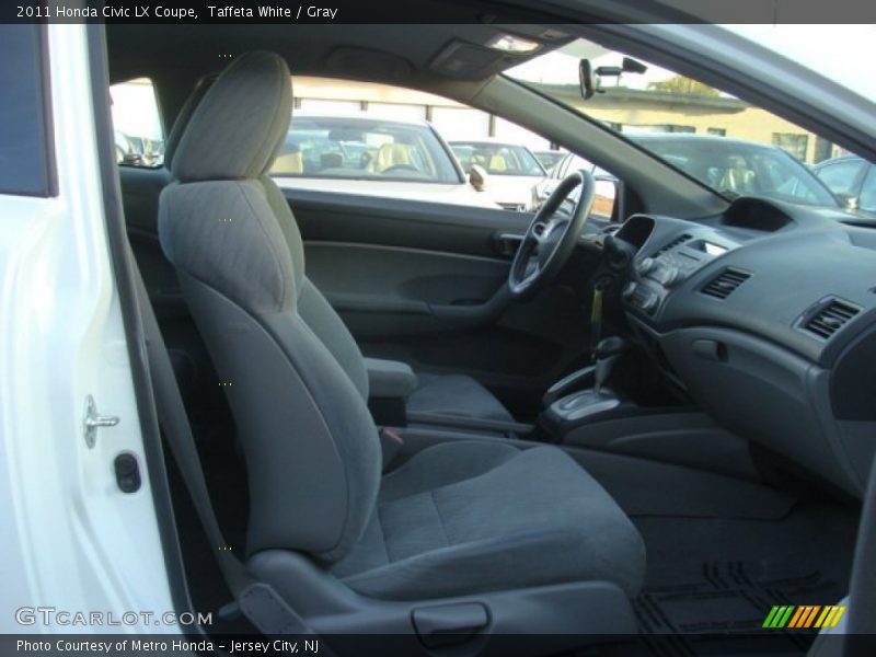 Taffeta White / Gray 2011 Honda Civic LX Coupe