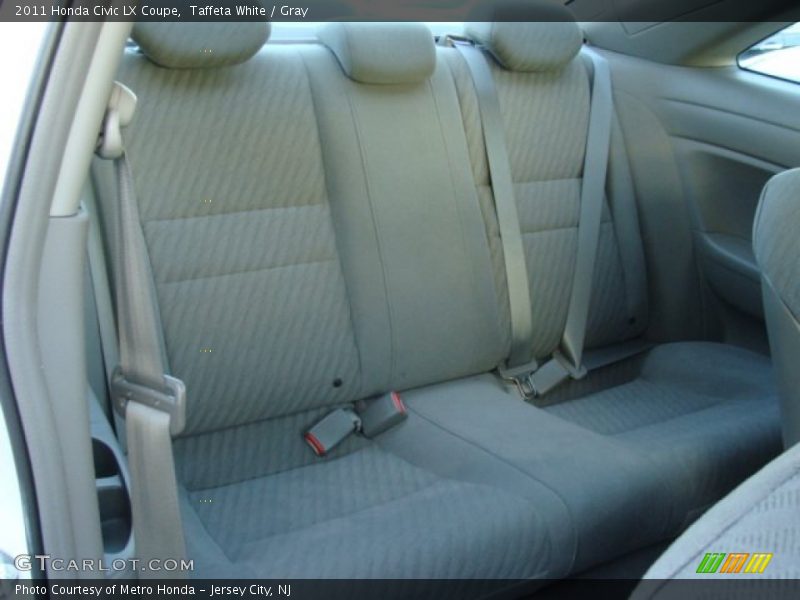 Taffeta White / Gray 2011 Honda Civic LX Coupe