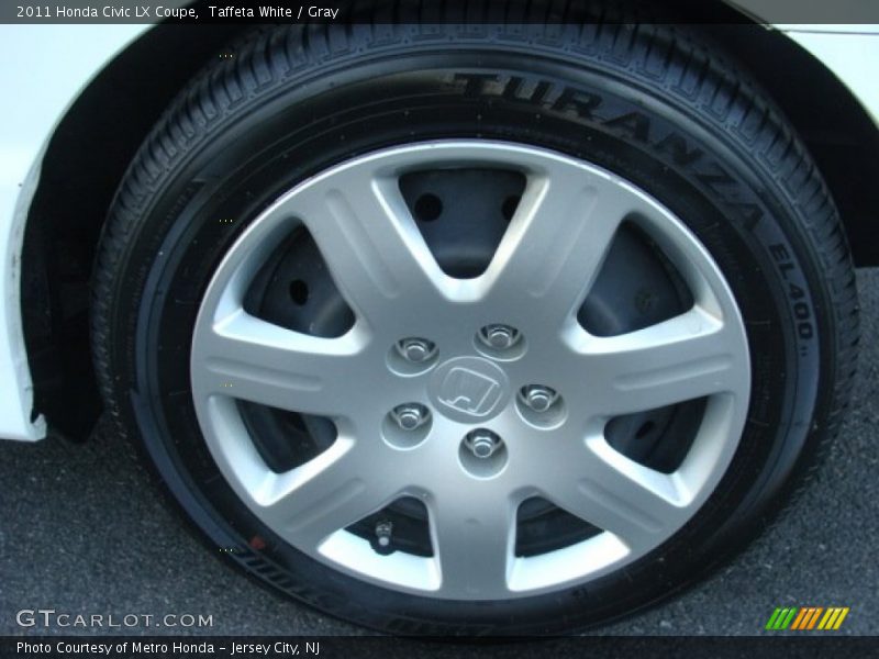 Taffeta White / Gray 2011 Honda Civic LX Coupe
