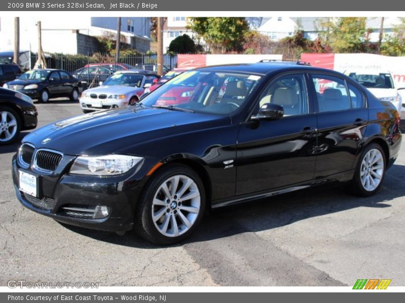 Jet Black / Beige 2009 BMW 3 Series 328xi Sedan