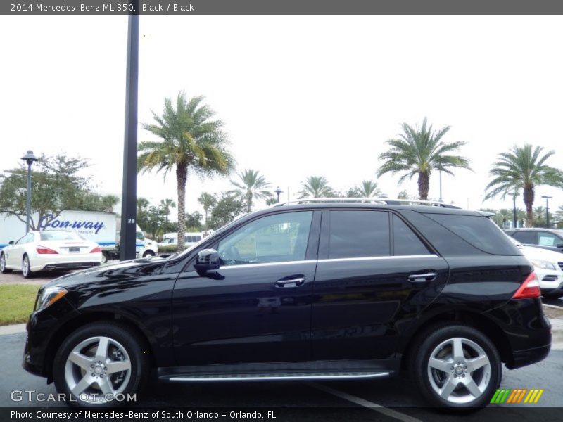 Black / Black 2014 Mercedes-Benz ML 350