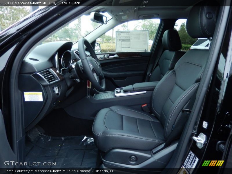 Black / Black 2014 Mercedes-Benz ML 350