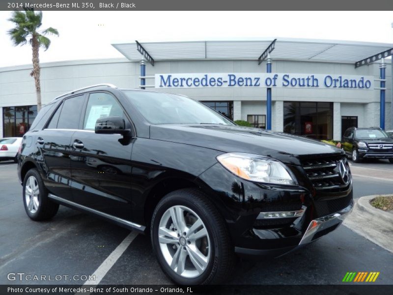 Black / Black 2014 Mercedes-Benz ML 350