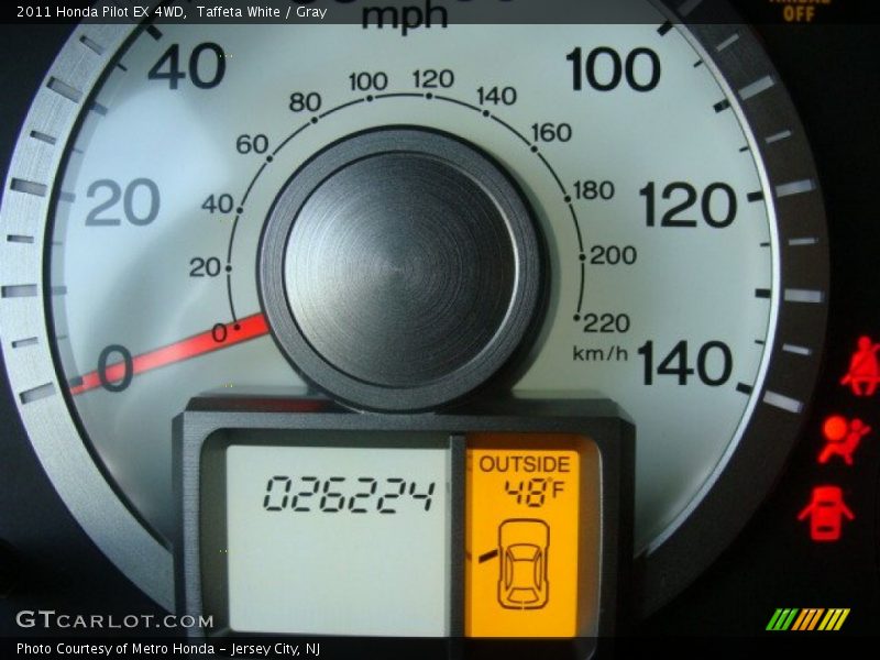 Taffeta White / Gray 2011 Honda Pilot EX 4WD