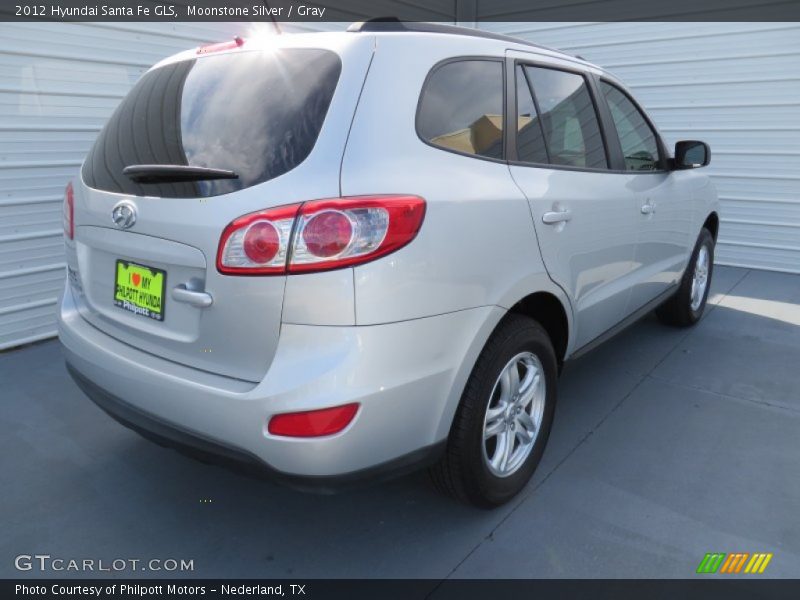 Moonstone Silver / Gray 2012 Hyundai Santa Fe GLS