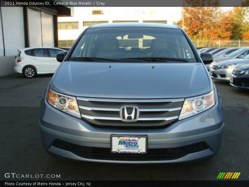 Celestial Blue Metallic / Gray 2011 Honda Odyssey EX