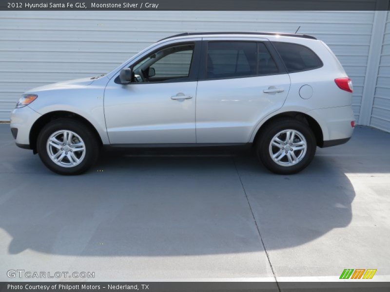 Moonstone Silver / Gray 2012 Hyundai Santa Fe GLS