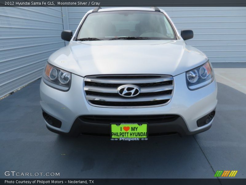 Moonstone Silver / Gray 2012 Hyundai Santa Fe GLS