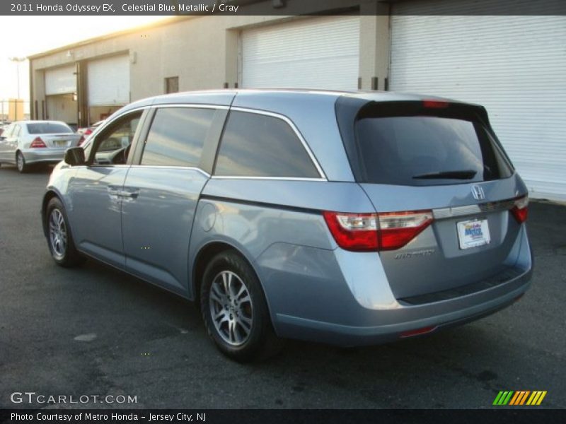 Celestial Blue Metallic / Gray 2011 Honda Odyssey EX
