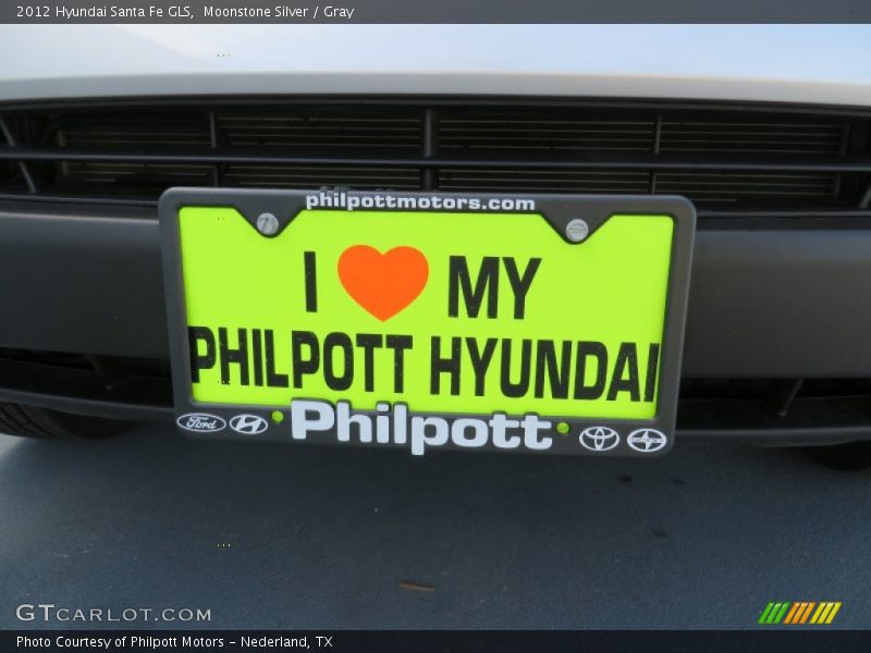 Moonstone Silver / Gray 2012 Hyundai Santa Fe GLS