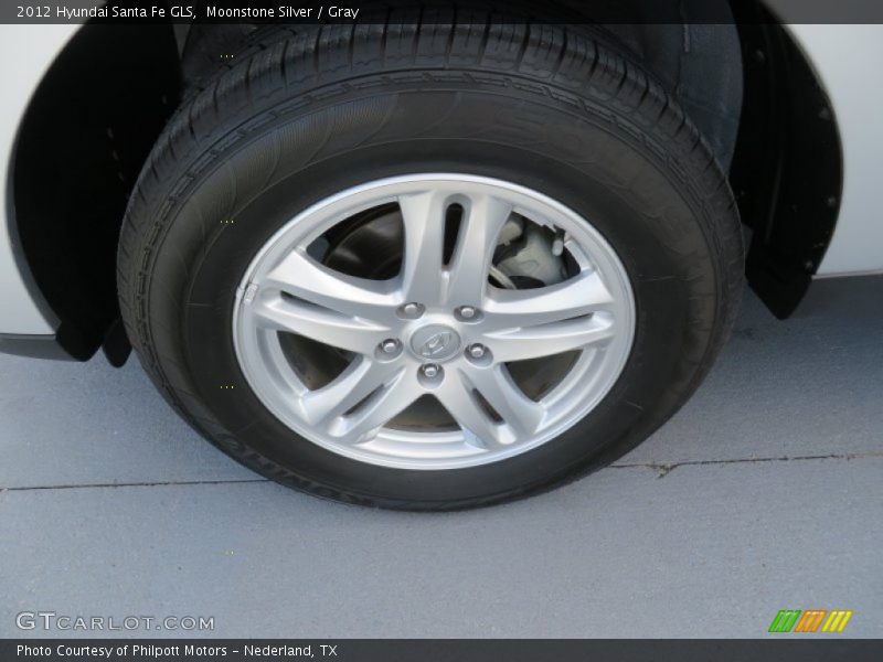 Moonstone Silver / Gray 2012 Hyundai Santa Fe GLS
