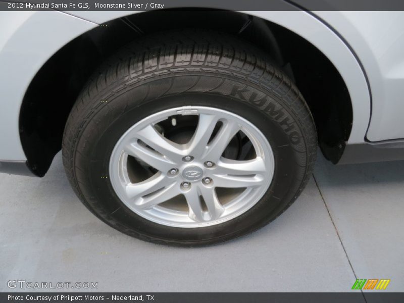 Moonstone Silver / Gray 2012 Hyundai Santa Fe GLS