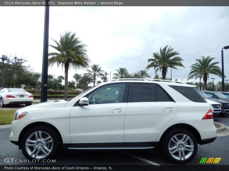 Diamond White Metallic / Almond Beige 2014 Mercedes-Benz ML 350