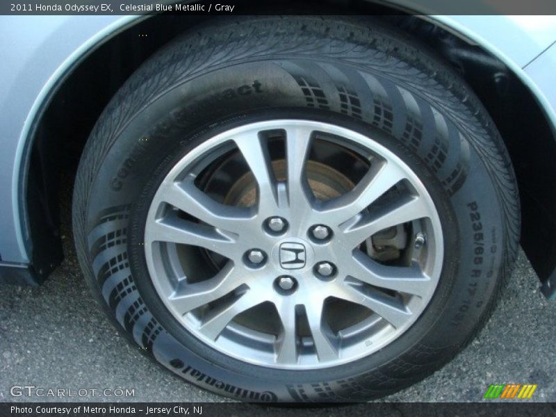 Celestial Blue Metallic / Gray 2011 Honda Odyssey EX
