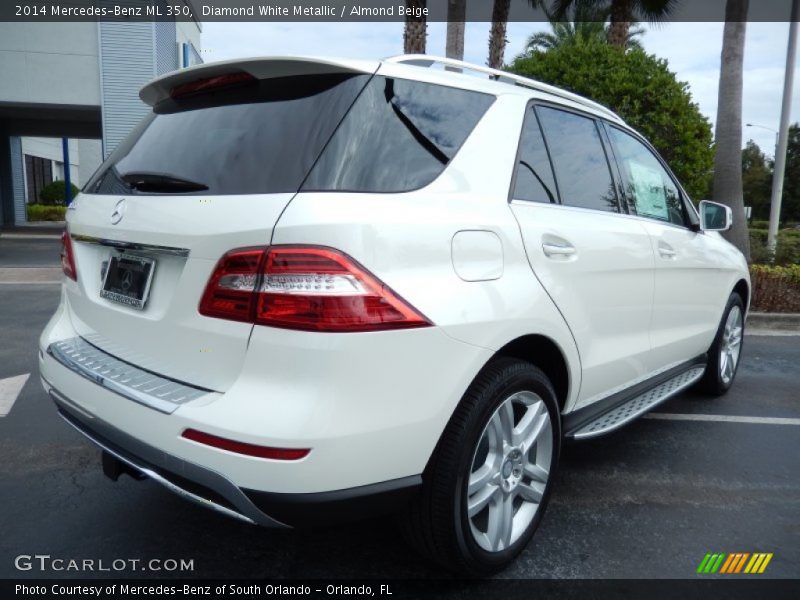Diamond White Metallic / Almond Beige 2014 Mercedes-Benz ML 350