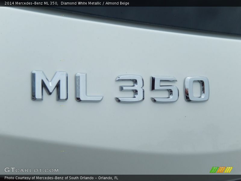 Diamond White Metallic / Almond Beige 2014 Mercedes-Benz ML 350