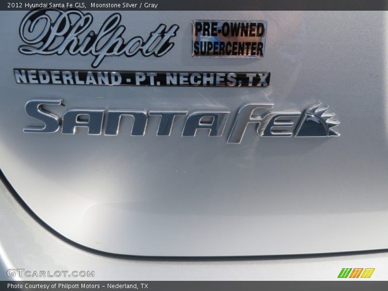 Moonstone Silver / Gray 2012 Hyundai Santa Fe GLS