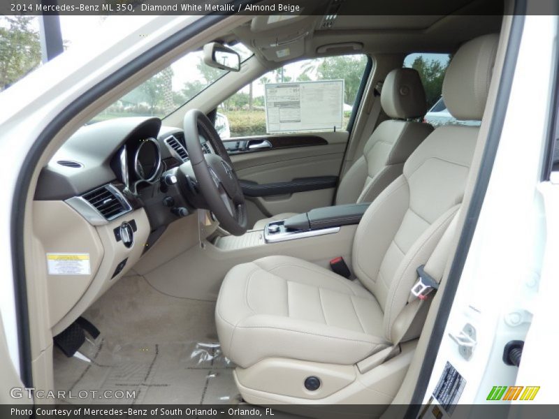 Diamond White Metallic / Almond Beige 2014 Mercedes-Benz ML 350