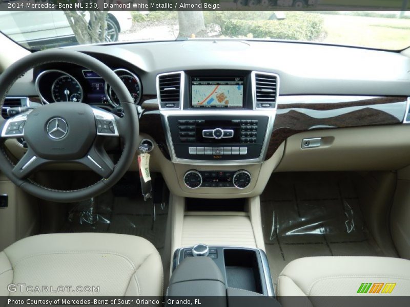 Diamond White Metallic / Almond Beige 2014 Mercedes-Benz ML 350