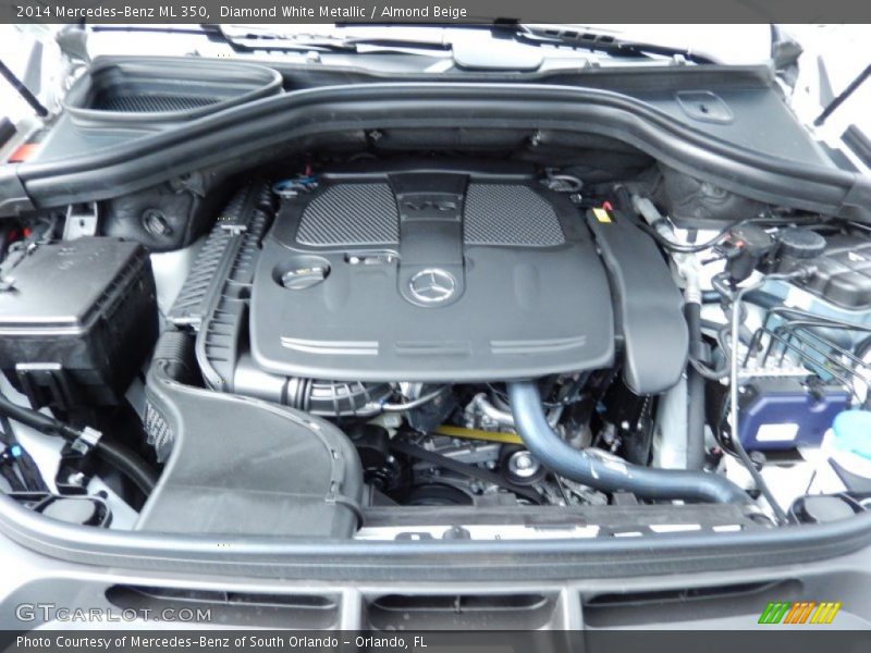 Diamond White Metallic / Almond Beige 2014 Mercedes-Benz ML 350