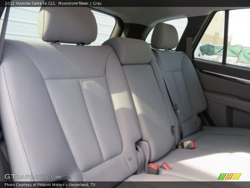 Moonstone Silver / Gray 2012 Hyundai Santa Fe GLS