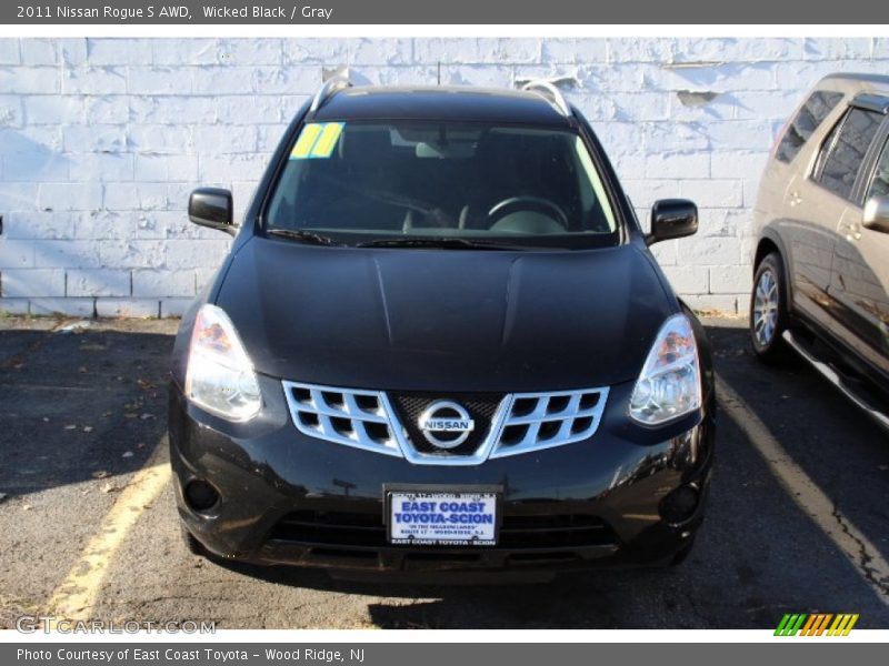 Wicked Black / Gray 2011 Nissan Rogue S AWD