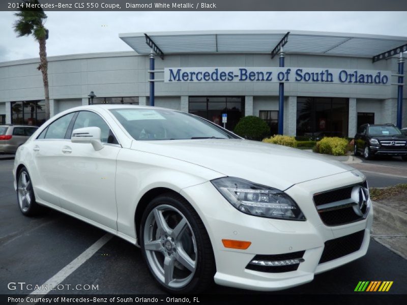 Diamond White Metallic / Black 2014 Mercedes-Benz CLS 550 Coupe