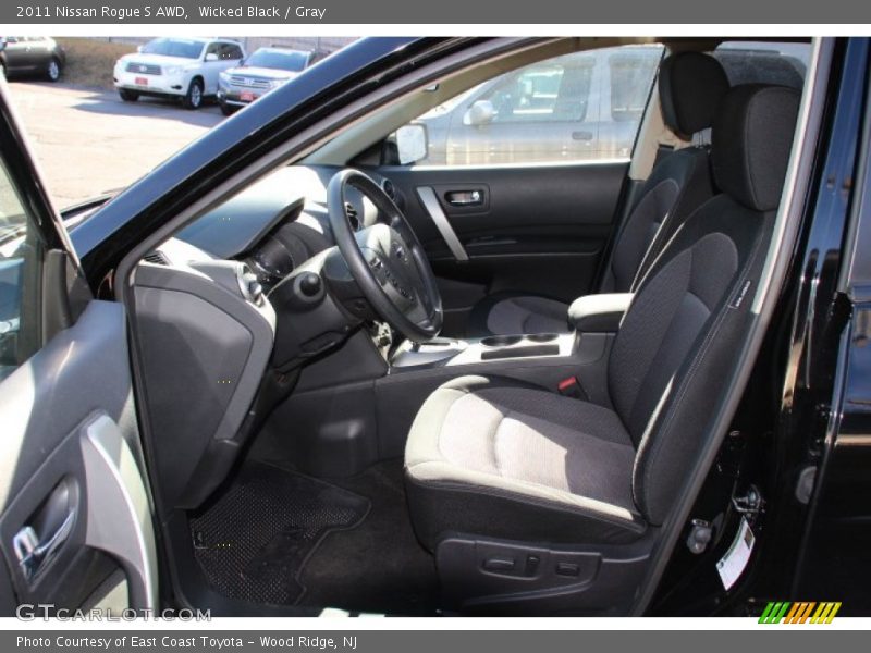 Wicked Black / Gray 2011 Nissan Rogue S AWD