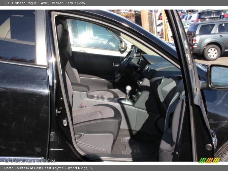 Wicked Black / Gray 2011 Nissan Rogue S AWD