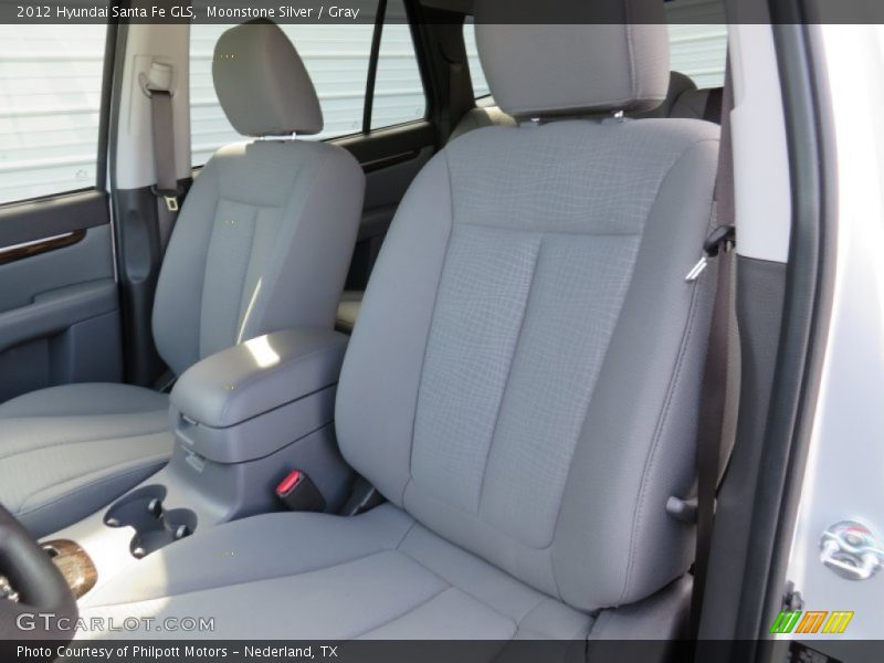 Moonstone Silver / Gray 2012 Hyundai Santa Fe GLS