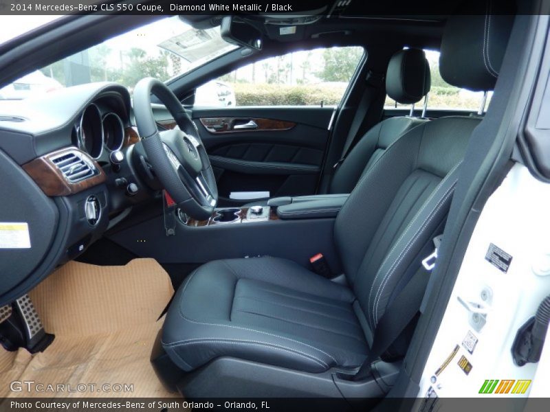 Diamond White Metallic / Black 2014 Mercedes-Benz CLS 550 Coupe