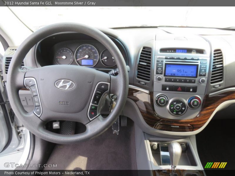 Moonstone Silver / Gray 2012 Hyundai Santa Fe GLS