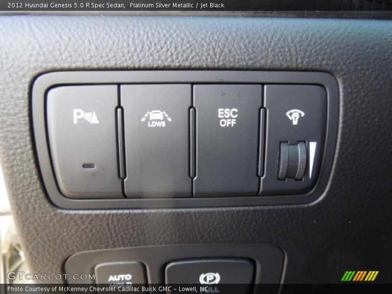 Platinum Silver Metallic / Jet Black 2012 Hyundai Genesis 5.0 R Spec Sedan