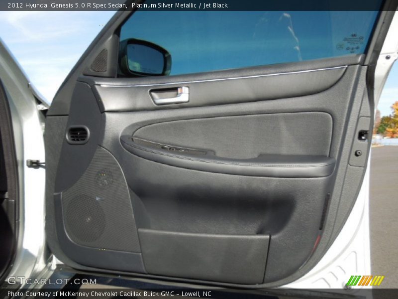 Platinum Silver Metallic / Jet Black 2012 Hyundai Genesis 5.0 R Spec Sedan