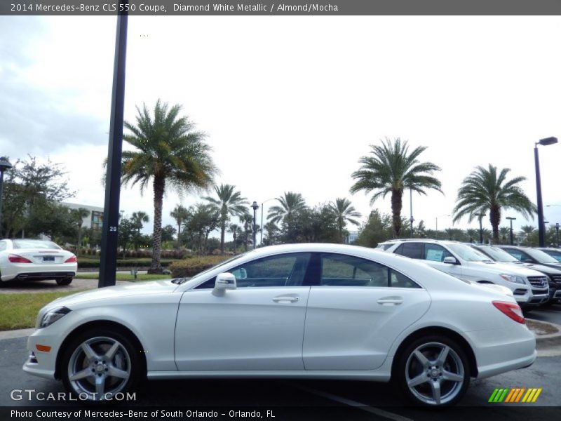 Diamond White Metallic / Almond/Mocha 2014 Mercedes-Benz CLS 550 Coupe