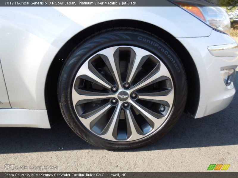 Platinum Silver Metallic / Jet Black 2012 Hyundai Genesis 5.0 R Spec Sedan