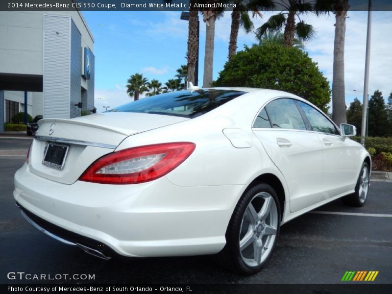 Diamond White Metallic / Almond/Mocha 2014 Mercedes-Benz CLS 550 Coupe