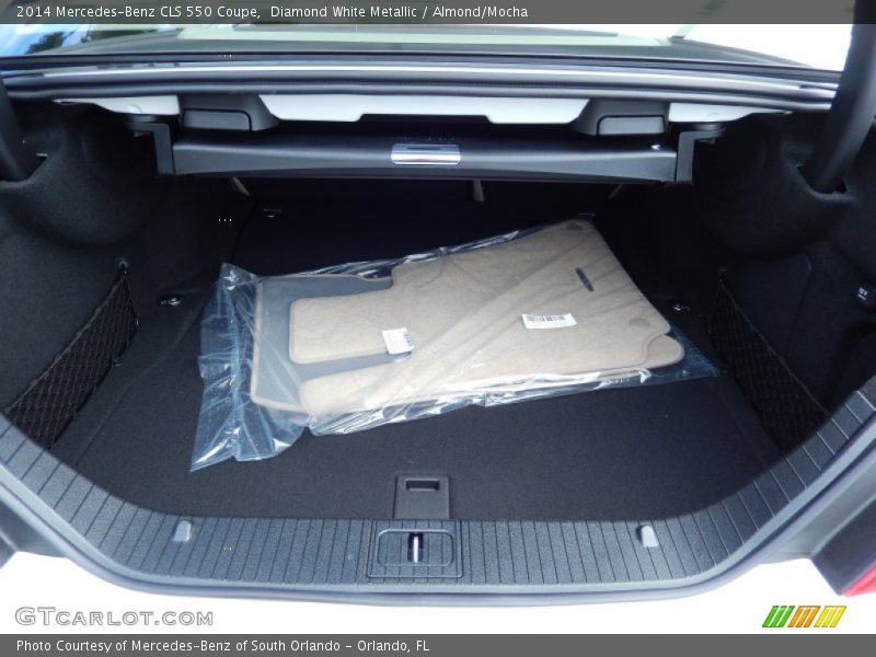Diamond White Metallic / Almond/Mocha 2014 Mercedes-Benz CLS 550 Coupe