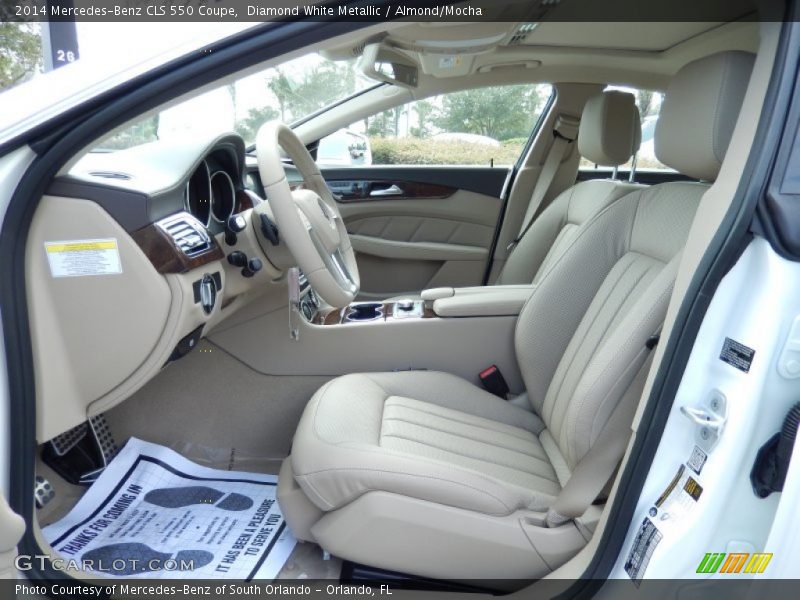 Diamond White Metallic / Almond/Mocha 2014 Mercedes-Benz CLS 550 Coupe