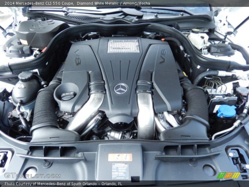 Diamond White Metallic / Almond/Mocha 2014 Mercedes-Benz CLS 550 Coupe