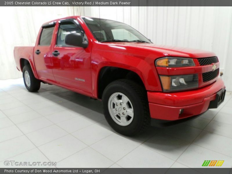 Victory Red / Medium Dark Pewter 2005 Chevrolet Colorado LS Crew Cab