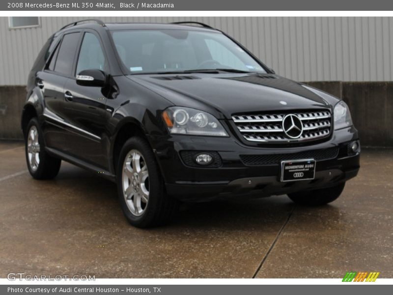 Black / Macadamia 2008 Mercedes-Benz ML 350 4Matic