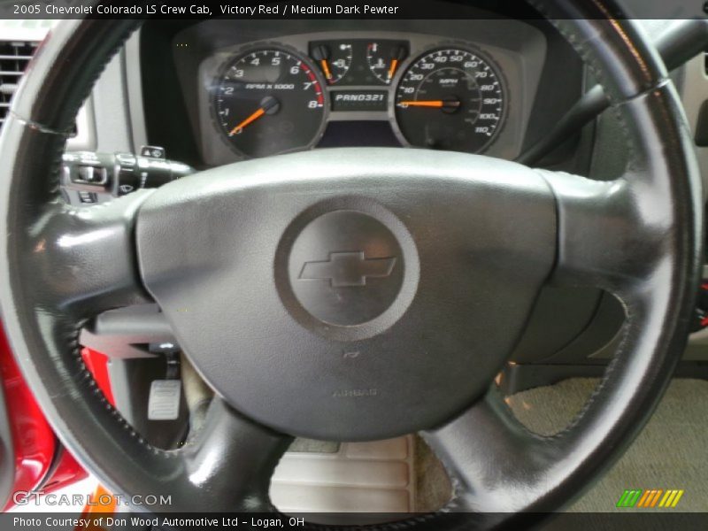 Victory Red / Medium Dark Pewter 2005 Chevrolet Colorado LS Crew Cab