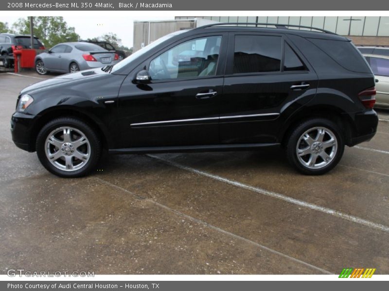 Black / Macadamia 2008 Mercedes-Benz ML 350 4Matic