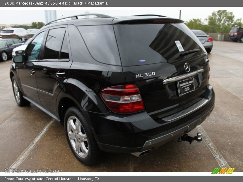 Black / Macadamia 2008 Mercedes-Benz ML 350 4Matic
